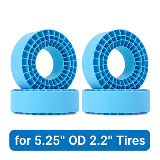 INJORA 4pcs Silicone Rubber Inserts for 132-134mm(5.25" OD) 2.2" Tires (2202)