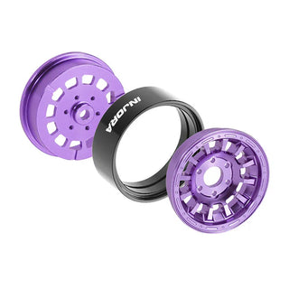 INJORA 1.3" Aluminum 0mm Offset Wheels for 1/18 1/24 RC Crawler (W1314)