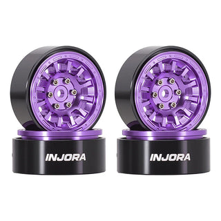 INJORA 1.3" Aluminum 0mm Offset Wheels for 1/18 1/24 RC Crawler (W1314)