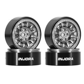 INJORA 1.3" Aluminum 0mm Offset Wheels for 1/18 1/24 RC Crawler (W1314)