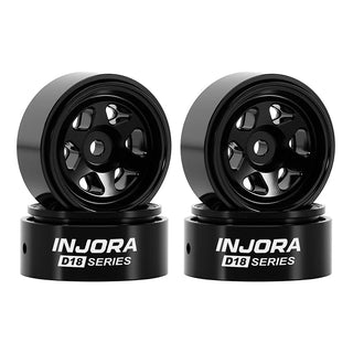 INJORA 0.7" D18 6-Spoke Aluminum Wheels for 1/30 SCX30 (W7001)
