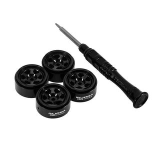 INJORA 0.7" D18 6-Spoke Aluminum Wheels for 1/30 SCX30 (W7001)