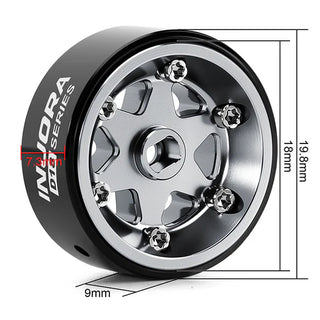 INJORA 0.7" D18 6-Spoke Aluminum Wheels for 1/30 SCX30 (W7001)