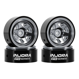 INJORA 0.7" D18 6-Spoke Aluminum Wheels for 1/30 SCX30 (W7001)