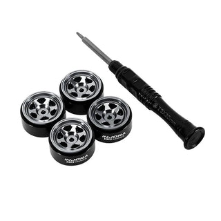 INJORA 0.7" D18 6-Spoke Aluminum Wheels for 1/30 SCX30 (W7001)
