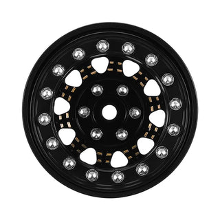 INJORA 1.3" 81g/pcs Super Heavy Brass Beadlock Wheels for 1/24 1/18 RC Crawler (W130