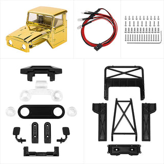 INJORA Limited Edition IR40-18 Half Truck Body for 1/18 TRX4M Defender Bronco (Gold)