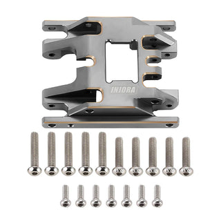 INJORA 53g/pcs Brass Skid Plate Transmission Mount for 1/18 TRX4M (4M-67)