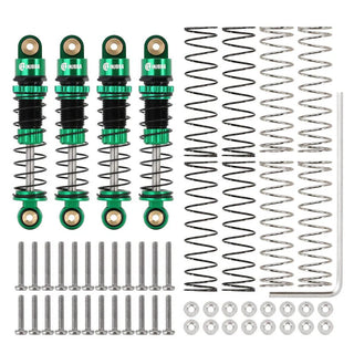 INJORA 39mm Aluminum Threaded Oil Shocks for Axial SCX24 FMS FCX24M