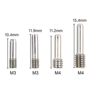 INJORA 10Pcs Stainless Steel M3 M4 Headless Hexagon Drive shaft Screw Pins for 1/10 RC Crawl