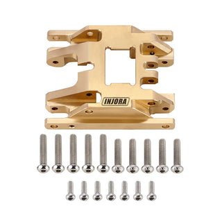 INJORA 53g/pcs Brass Skid Plate Transmission Mount for 1/18 TRX4M (4M-67)