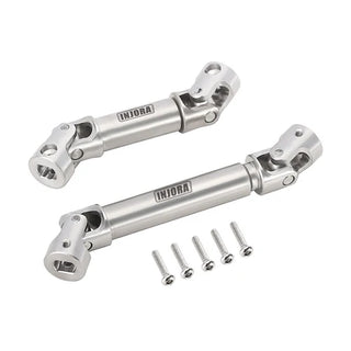 INJORA Stainless Steel Drive Shafts for 1/18 TRX4M Defender Bronco (4M-18)