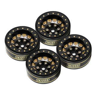 INJORA 1.0 Plus Brass Beadlock Wheel for 1/24 1/18 RC Crawler SCX24 TRX4M FCX24 (W1107)