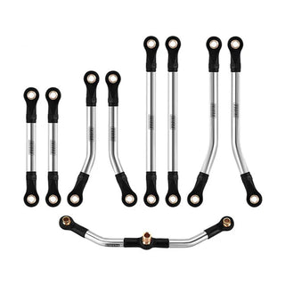 INJORA Stainless Steel High Clearance Links Set for 1/18 TRX4M High Trail K10 F150