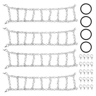 [Clearance Sale] INJORA 2PCS Metal Snow Chain for 1.9 inch RC Crawler Tires - For 105-110mm Tire