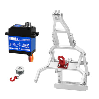 INJORA Tow Truck Crane Kit & INJS2065-360 Winch Servo for 1/18 TRX4M