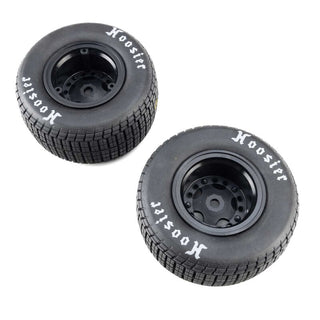 Losi Hoosier Tires, Medium, Mounted, Black, Left/Right (2): 22S DLM