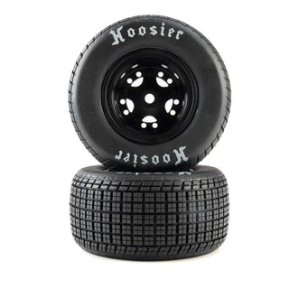 Losi Hoosier Tires, Soft, Mounted, Black, Left/Right (2): 22S DLM