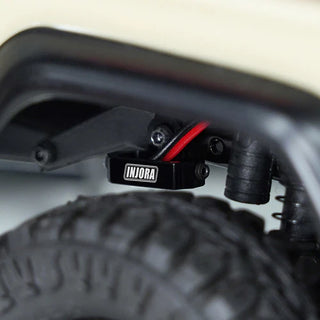 INJORA Rock Lights Kit with Controller for 1/18 1/24 RC Crawler(White, Yellow)