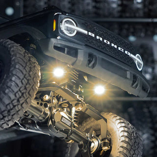 INJORA Rock Lights Kit with Controller for 1/18 1/24 RC Crawler(White, Yellow)