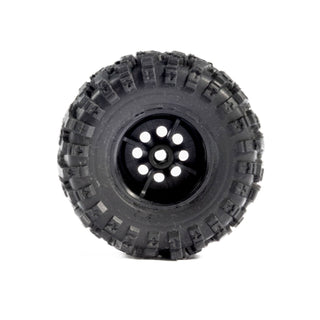 1/30 Baja Pro X Front/Rear Mounted Chrome Beast Tires (4): Axial SCX30