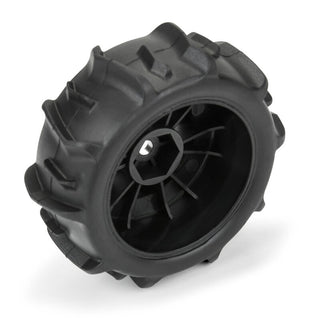 1/16 Dumont F/R Tires MTD 12mm Black Impulse (4): Mojave GROM