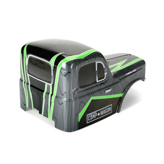 1/10 Limited Edition Pre-Cut/Pre-Painted Comp Wagon Cab-Only Body 12.3" (313mm) Wheelbase Crawlers, Grey/Black