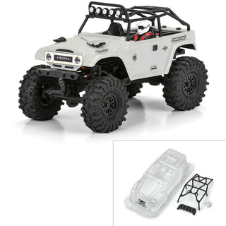 1/24 1979 Toyota Land Cruiser FJ40 Clear Body with Trail Cage: SCX24