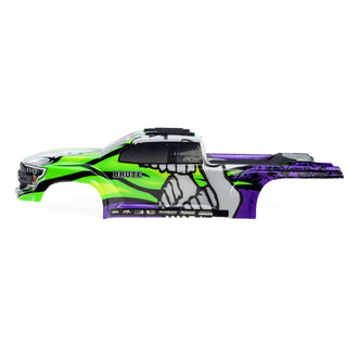 1/16 Limited Edition Pre-Cut/Pre-Painted Brute Body Ghostfire with Clipless System: ARRMA MINI KRATON