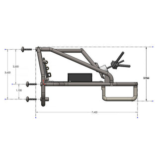 1/10 Back-Half Cage for Pro-Line Cab Only Crawler Bodies