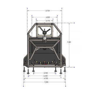 1/10 Back-Half Cage for Pro-Line Cab Only Crawler Bodies