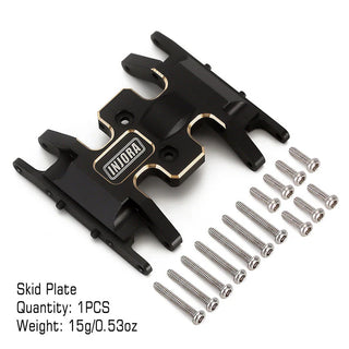 INJORA Brass Skid Plate Gearbox Transmission Mount for Axial SCX24