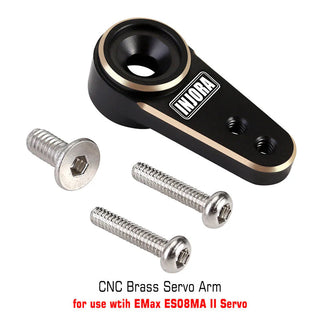 INJORA EMax ES08MA II 12g Analog Metal Gear Servo with Mount & Arm for Axial SCX24 AX24