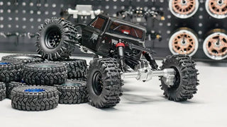 MEUS Racing Ascent-18 Apex Portal Axle Housings with Diff Covers Steering Knuckles for 1/18 Redcat Ascent-18 Apex
