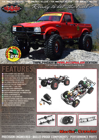RC4WD Marlin Crawler Trail Finder 2 RTR w/Mojave II Crawler Body Set