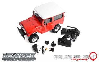 RC4WD Gelande II RTR Truck w/Cruiser Body Set (Red)