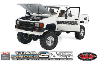 RC4WD Trail Finder 2 "LWB" RTR w/ 1987 Toyota XtraCab Hard Body Set (White)