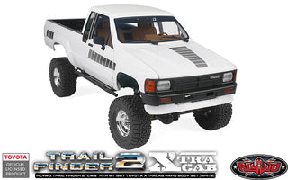 RC4WD Trail Finder 2 "LWB" RTR w/ 1987 Toyota XtraCab Hard Body Set (White)