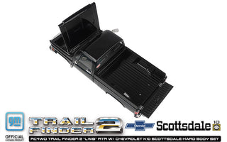 RC4WD Trail Finder 2 "LWB" RTR W/ Chevrolet K10 Scottsdale Hard Body Set (Black)