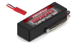 Hexfly 3 cell 11.1V 5000mAh 30C LiPo Battery(Hard Case)(Banana Connector)(1pc)