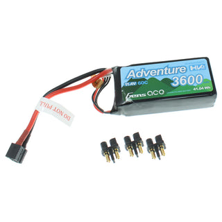 REDCAT GA-360060C Gens Ace 3S1P 11.1V 3600mAh 60C LiPo Battery(Soft Case)(XT60/Deans)(1pc)