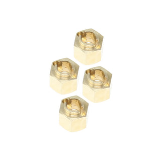 Redcat Wheel Hexes (Brass)(4pcs)