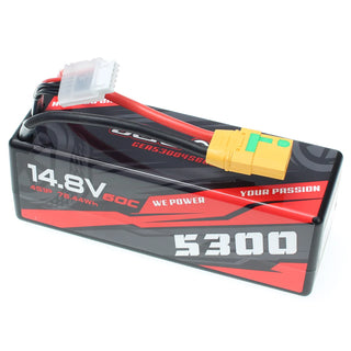 Gens Ace 5300mAh 4s 60C 14.8V HardCase Lipo Battery (XT90)(1pc)
