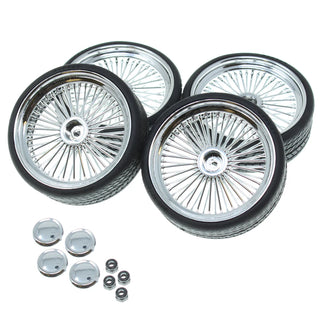RedCat RER19792 Chrome 26” Wire Wheel & Tire Set