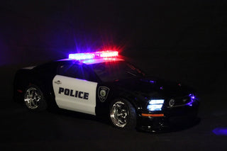 Police Deluxe Light Bar Kit, Police Basic + Police Interceptor Flasher and Police Decals