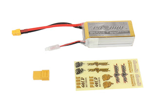 Pure Gold 50C 3S 4300mAh 11.1V Softcase LiPo Battery, with LED Battery Check - XT60 and T Plug