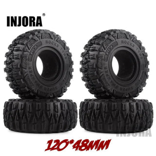 INJORA 2.2" 120*48mm Mud Grappler Tires for 1/10 RC Crawlers