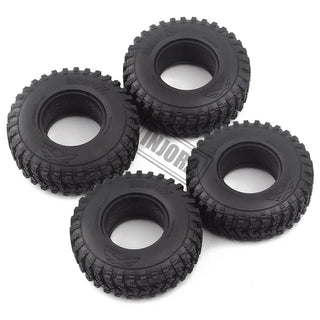 INJORA 4PCS 1.9" 105*35mm Rubber Voodoo KLR Tires for 1/10 RC Crawler
