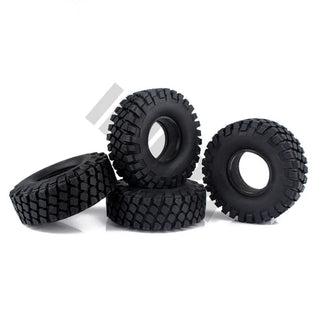 INJORA 4PCS 1.9" 114*39mm Rubber Rocks Tires for 1/10 RC Crawler