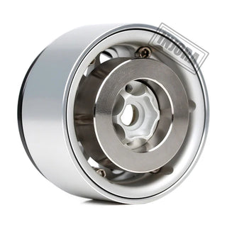 INJORA 2PCS Silver Anodized Brass Brake Disc Weights for 1.9" Wheels